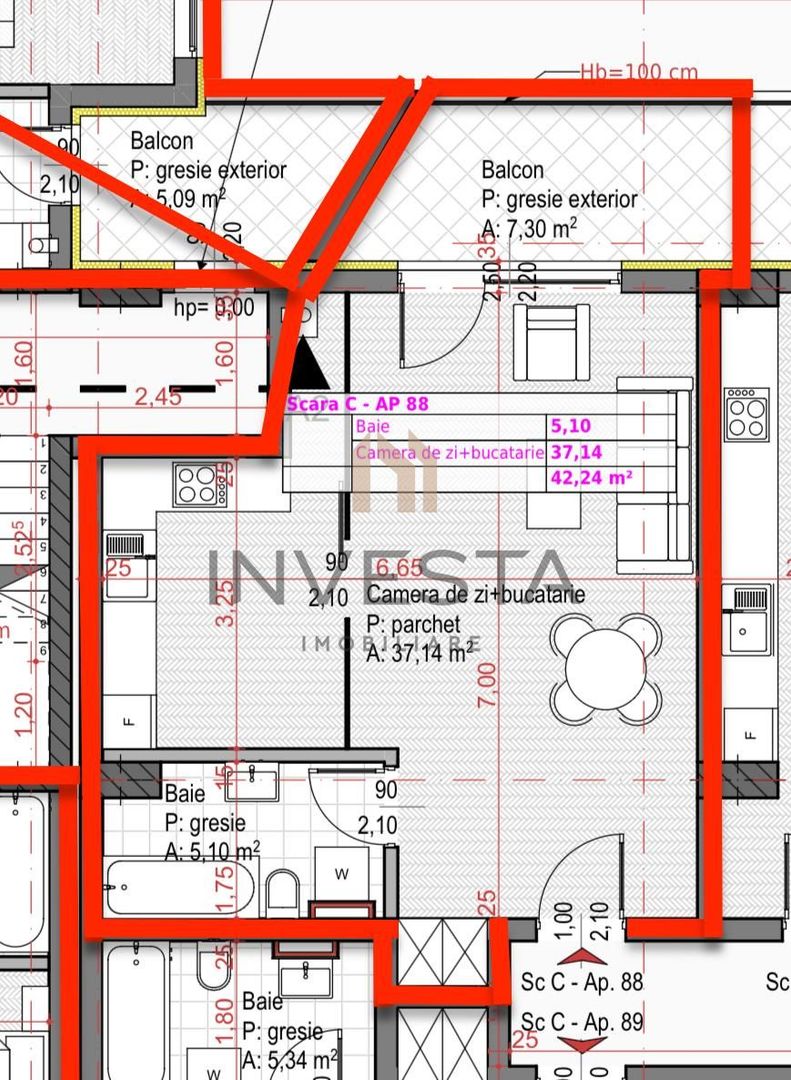 APARTAMENT DE VANZARE 1 CAMERA SOPOR - Poză 6