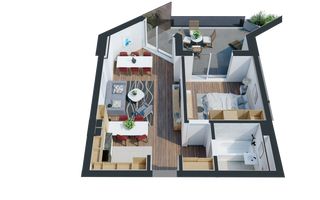 Apartament cu 2  camere-Design avangardist și confort contemporan - Poză 8