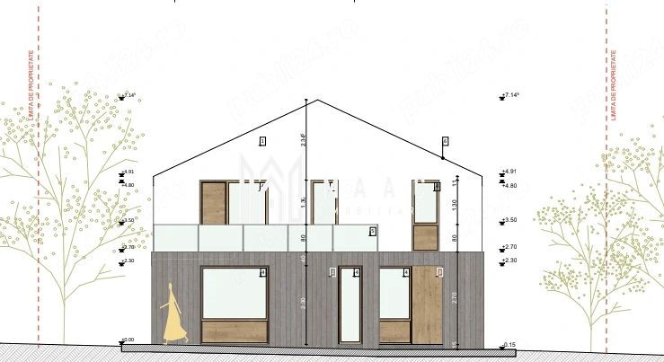 Teren intravilan 413mp | Cristian  ,autorizatie casa proiect, toate utilitatile - Poză 1