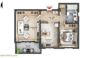 Apartament 2 camere I Nou I Decomandat I Balcon I Hipodrom - Poză 1