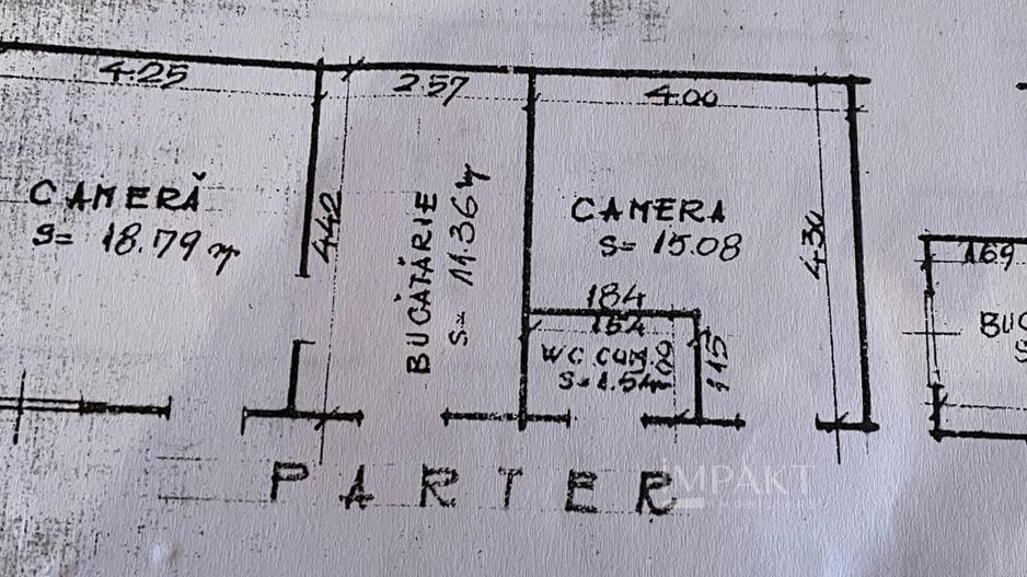 Vând apartament 2 camere la casa cu curte in centru Clujului! Parcare! - Poză 11