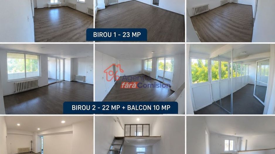 Spatiu Birouri,  22mp+5mp balcon, 400euro, Tg Cucu - Poză 9
