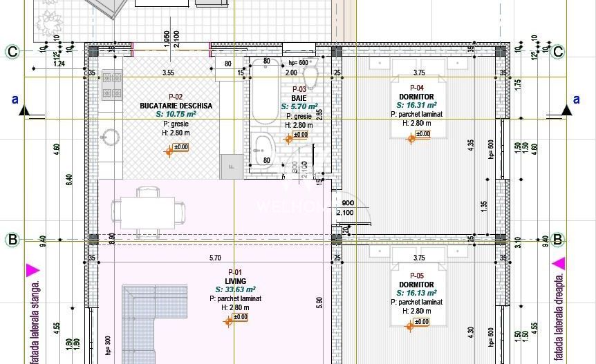 Casa individuala INTABULATA pe un singur nivel - Cristian Sibiu. - Schiță 11