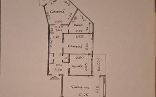 Apartament 3 camere, Dancu, 63.90 mp, 2 locuri parcare - Poză 6