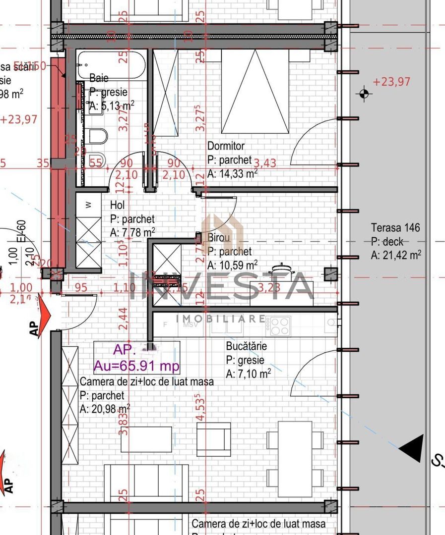 Apartament finisat la chieie! La intrare in Baza Sportiva! - Schiță 4