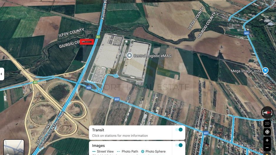 Teren intravilan 1 ha – Ciorogârla, deschidere directă la A1, viz-a-vis de eMAG - Poză 3
