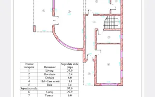 DE VÂNZARE sau SCHIMB - Vilă P+M semifinisată, zona Moara Grecilor; - Poză 19