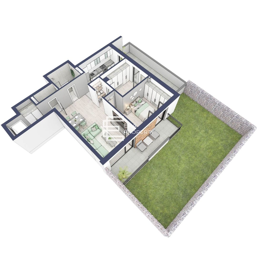 Apartament 3 camere | Design deosebit | Parter cu terasă și grădină |Sibiu - Schiță 13