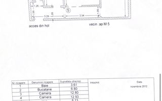 TOMIS NORD - ALEEA ZMEUREI | 2  CAMERE |  DECOMANDAT - Schiță 3