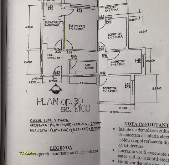 Vanzare Apartament 3 camere Str. Banat - Poză 1