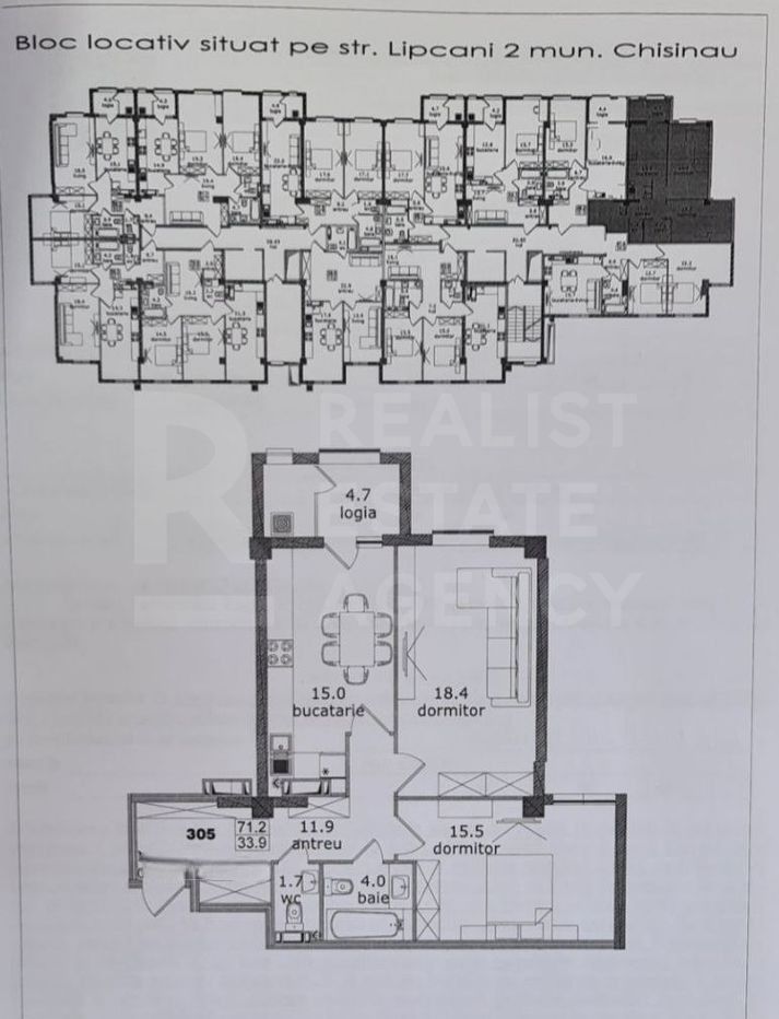 Vânzare, apartament, 2 camere, str. Alba Iulia, Buiucani - Poză 2