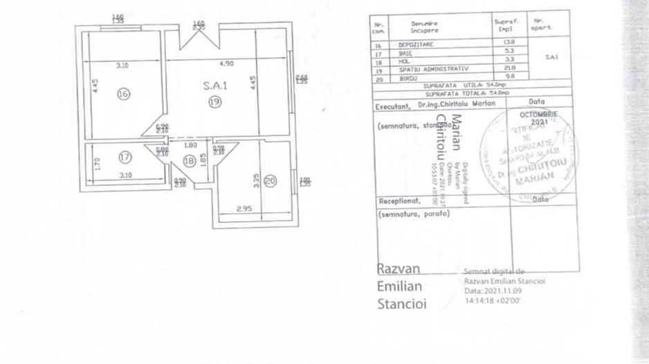 SPATIU ADIMISTRATIV - CURTE PRORIE 78MP, 2 PARCARI INCLUSE - Poză 4