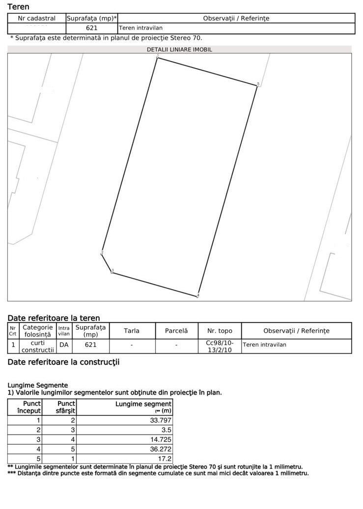 De vânzare teren 621 mp | Mosnița Nouă | Autorizație duplex | Utilități - Poză 3