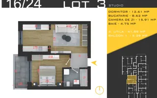 Promo Apartament 2 camere, Comision 0%, Theodor Pallady - Schiță 11