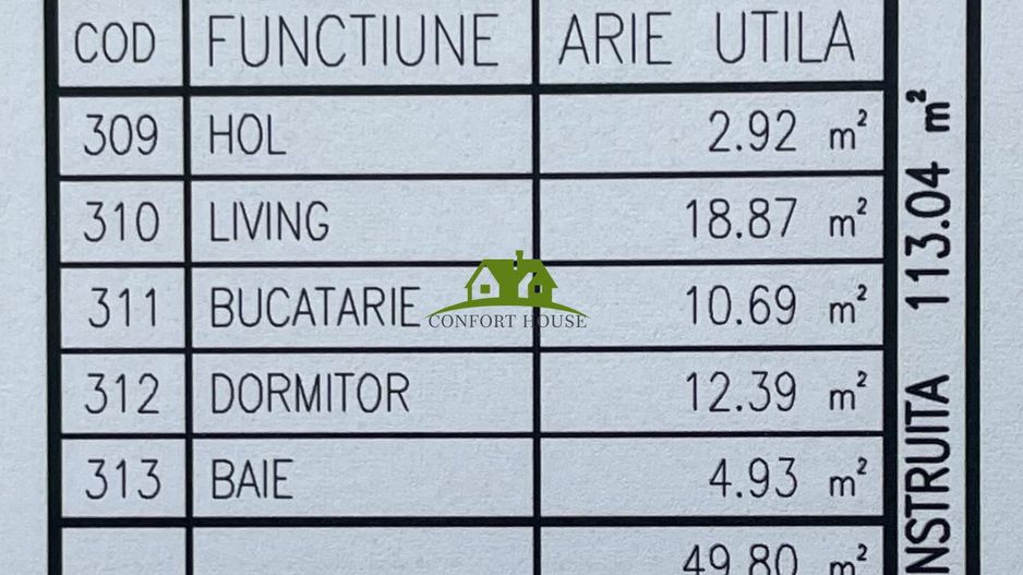 Apartament 2 camere, bloc nou, P+3, Ap.14, Et.3, Bl.5 - CP2461993 - Poză 7