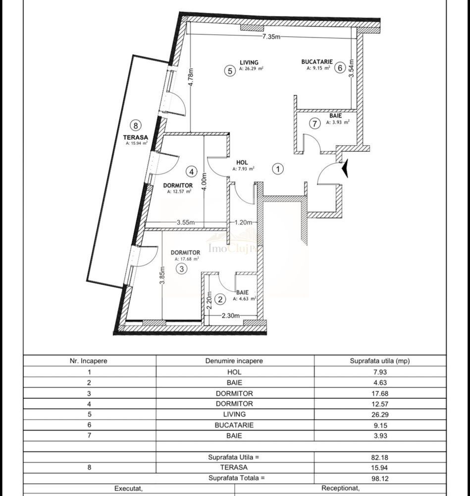 Penthouse cu terasă panoramică și 2 parcări subterane | Semicentral - Poză 3