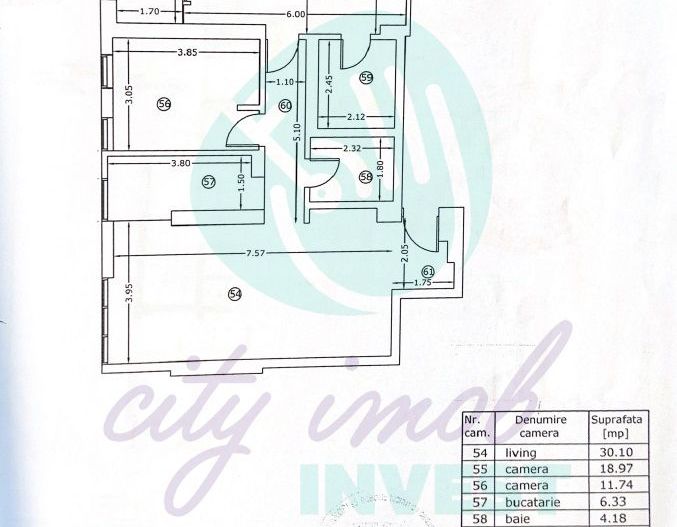 3 camere Unirii-Mircea Voda- BLoc 2018- Loc de parcare inclus - Poză 4