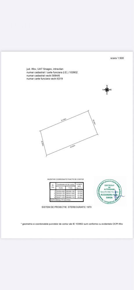 Lot 800 mp teren Ciofliceni Snagov - Poză 3