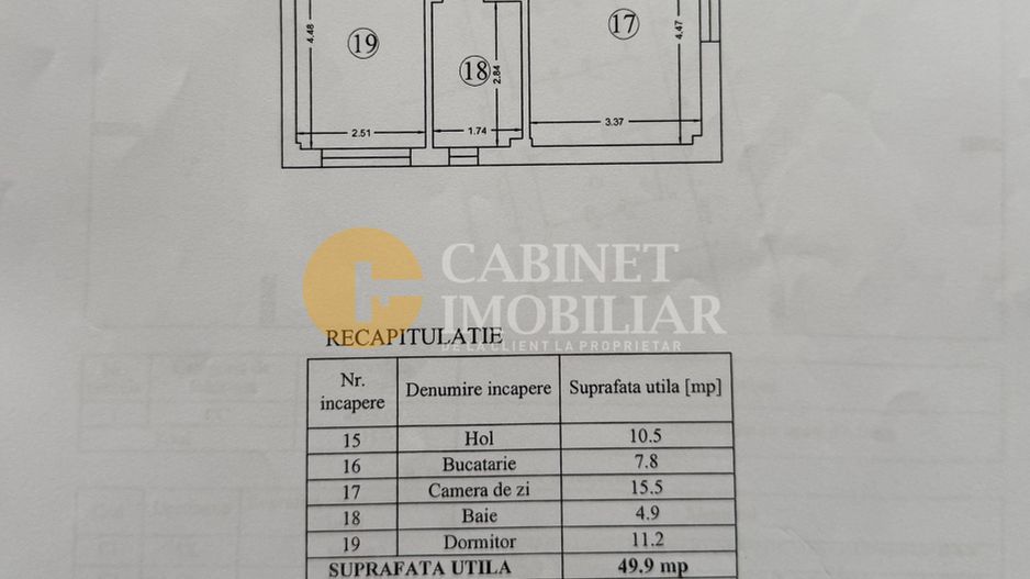Galata - Etaj Intermediar - Bloc Nou - 2 Camere Decomandat - Poză 10