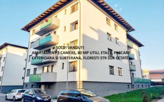 Apartament 3 camere,parcare subterana si exterioara, Floresti/ Poligon - Poză 1
