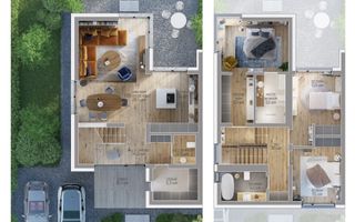 Vila tip duplex in Amber Forest, langa padure - Poză 32