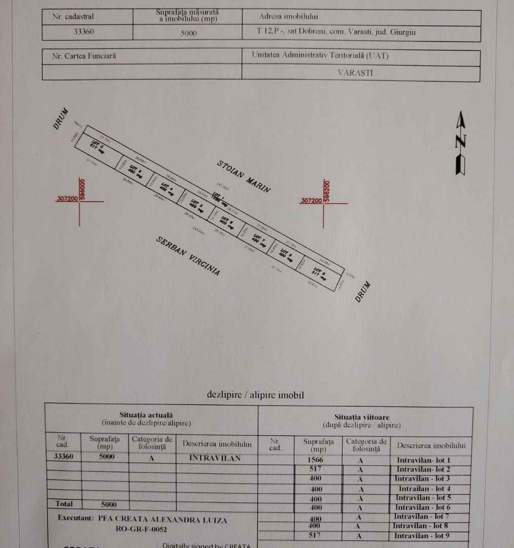 Loturi Teren  Berceni - Dobreni | Intravilan | - Poză 2