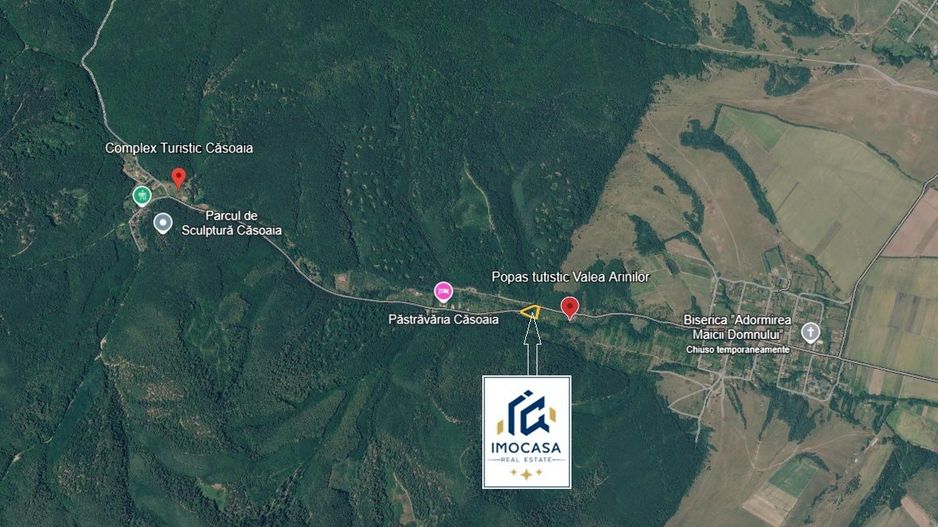 Teren de vacanță 5600 mp cu cabană, Utilitaiile Căsoaia jud Arad - Poză 9