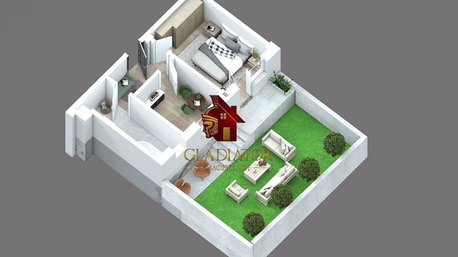 Apartament 1 camera cu gradina bloc nou, Capat CUG - Lunca Cetatuii - Poză 5