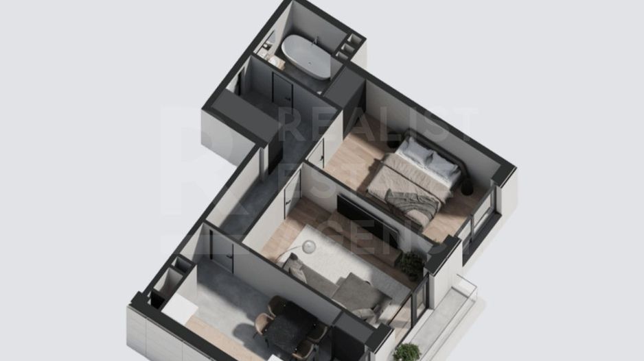 Vânzare,apartament, 1 cameră + living, str. Ialoveni, Telecentru - Poză 2