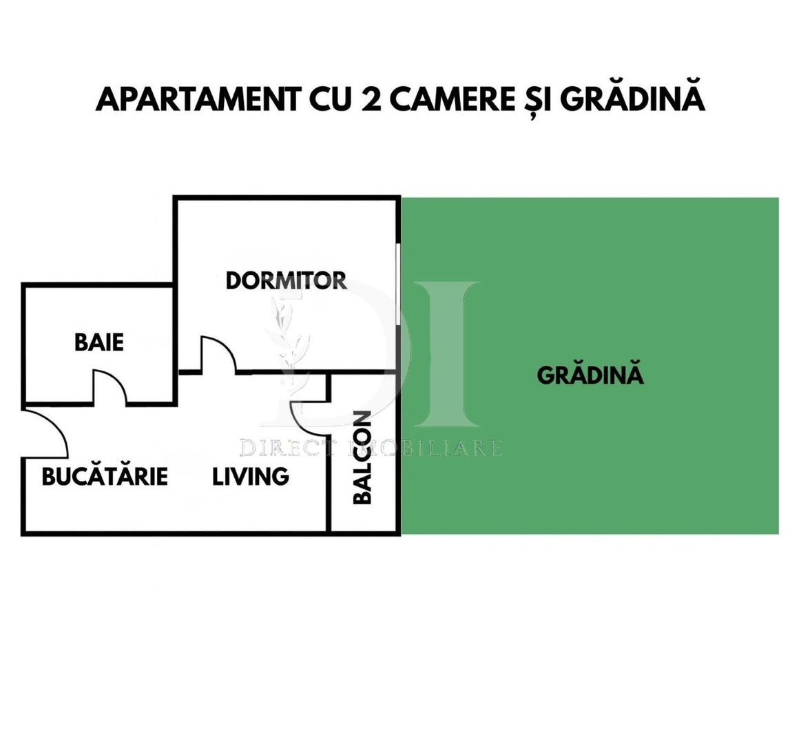 Apartament la cheie / gradina de 38 mp / Zona Terra - Poză 8