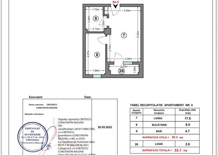 Garsoniera de vanzare Chiajna-  Rosu - Poză 10