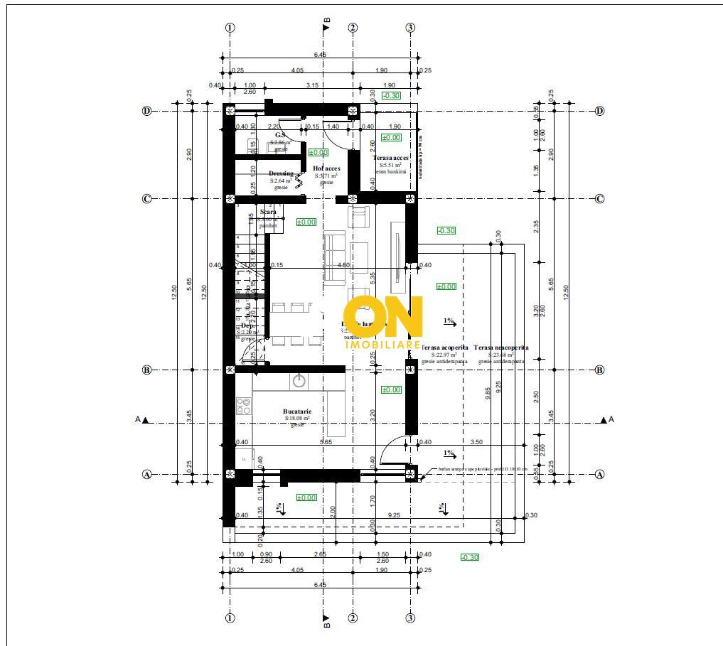 Casa moderna, 4 camere, semifinisata, 386 mp teren, zona Micesti - Schiță 15