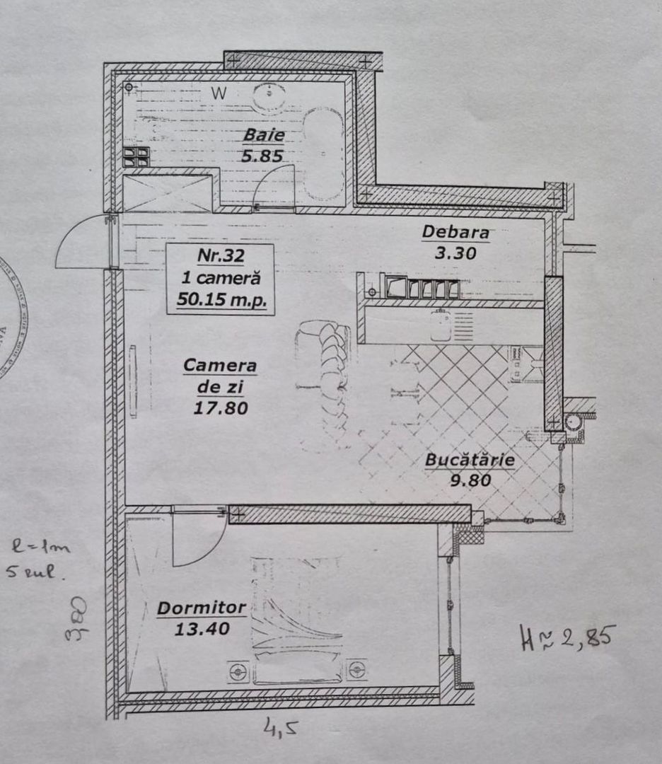 Apartament 2 camere, Chișinău - Poză 9
