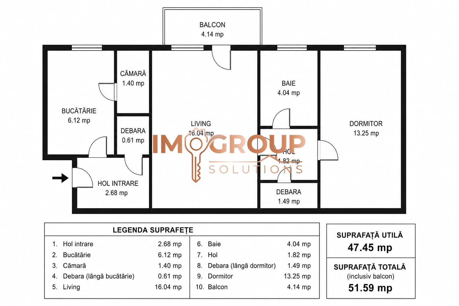 TATARASI - ETAJ 2 - BLOC FARA RISC - APARTAMENT CU 2 CAMERE - Poză 1