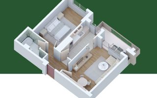 Apartament 2 camere Pallady, dormitor 15 mp - comision 0% - Poză 5