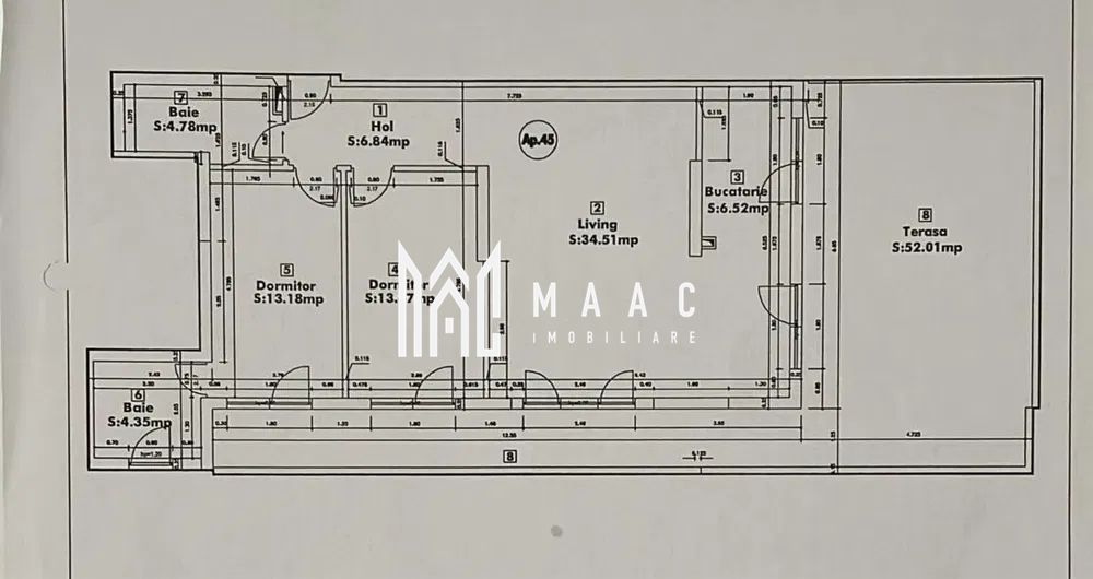 Penthouse 3 camere | 84 MPU | Terasa | Mobilat modern - Poză 7