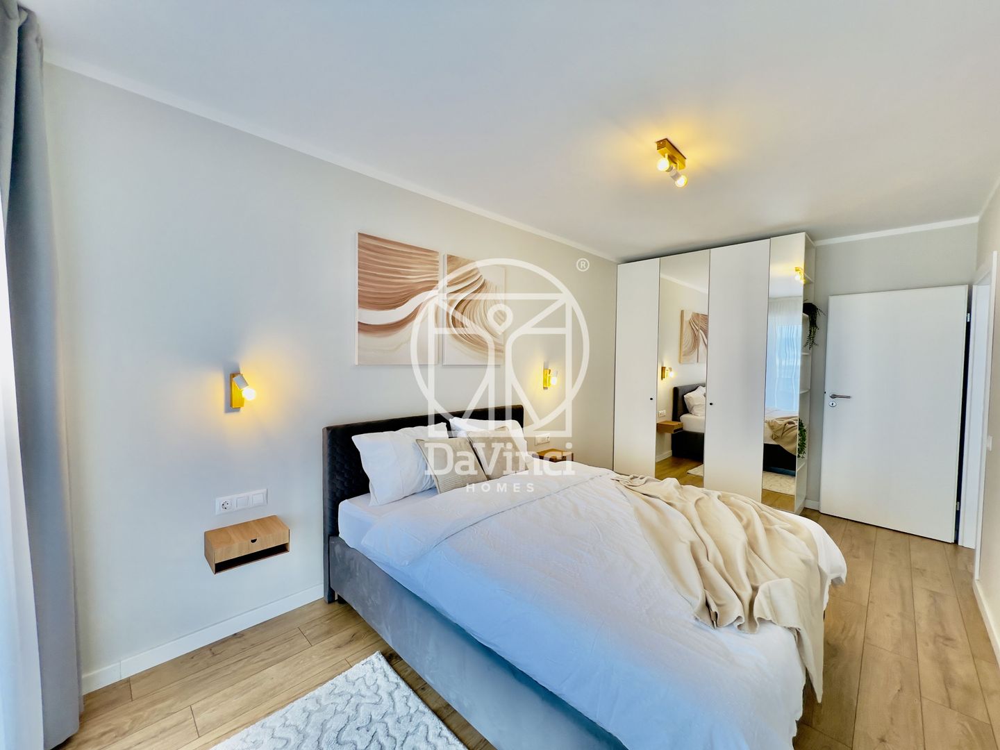 Apartament 2 camere, intabulat, mobilat si utilat (NCL-29D-Ra-ap.2) - Poză 1