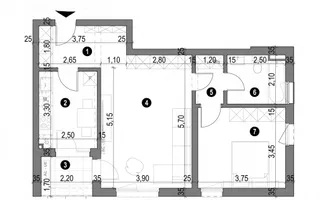 Etaj 1. Lift. Decomandat. Loc parcare. - Poză 11