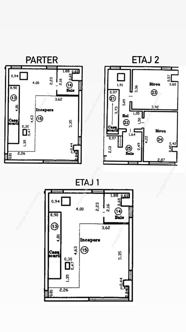 Spatiu birouri P+2Etaje | 120 mp Mobilat | Elisabetin – Ciprian Porumbescu - Schiță 7