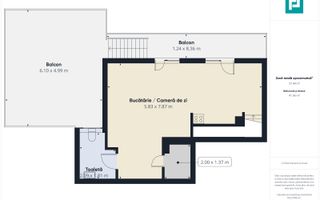 Penthouse nou cu 2 dormitoare și terasă de 29mp - Poză 8