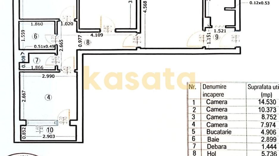 🏢 4 camere | Vânzare | Drumul Taberei | Renovat | Etaj intermediar - Schiță 19