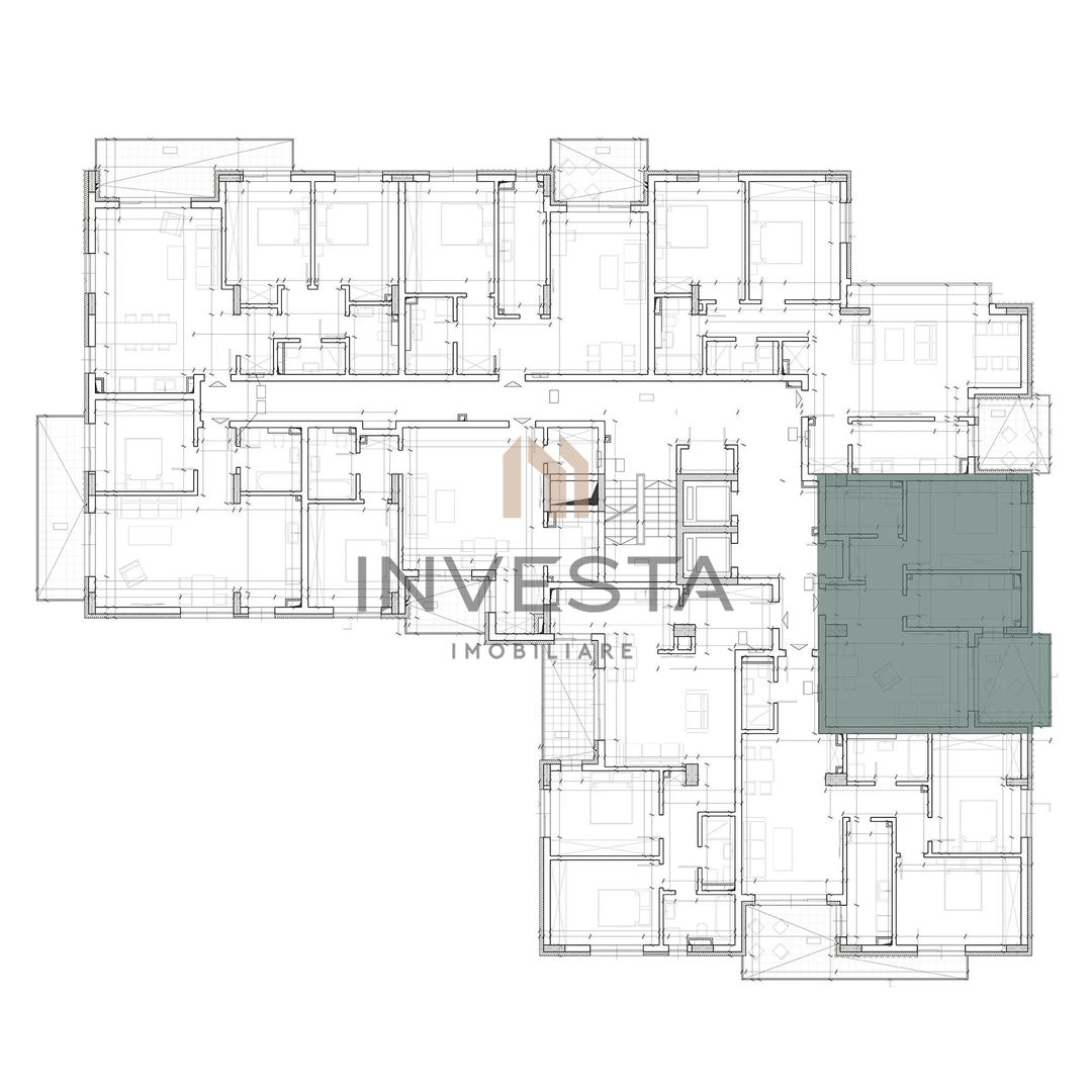 Apartament 2 camere decomandat, Constructie Premium, Andrei Muresanu! - Schiță 8