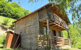 Cabana rustica din lemn, 3 camere. 1100 mp teren, Lunca Ampoitei - Poză 2