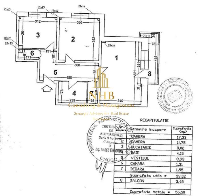 Apartament 2 camere mobilat, 1979, 56.5 mp, Grădina Engleză - Iancului - Poză 13