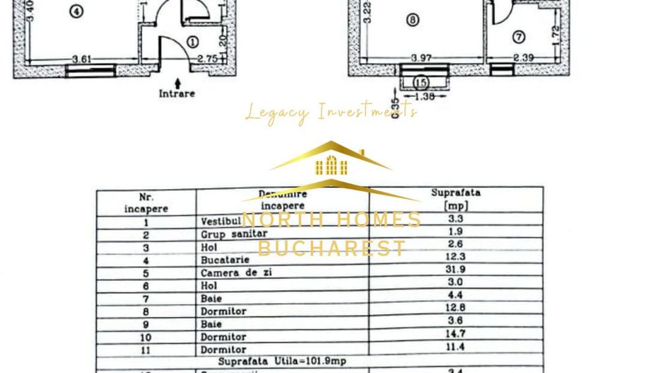 Vila tip M de vanzare in Cosmopolis, curte, piscina si parcari - Poză 2