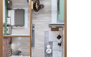 Apartament 2 camere, tip 1A, 1B, 8A, 8B - Copou Garden Residence - Poză 1