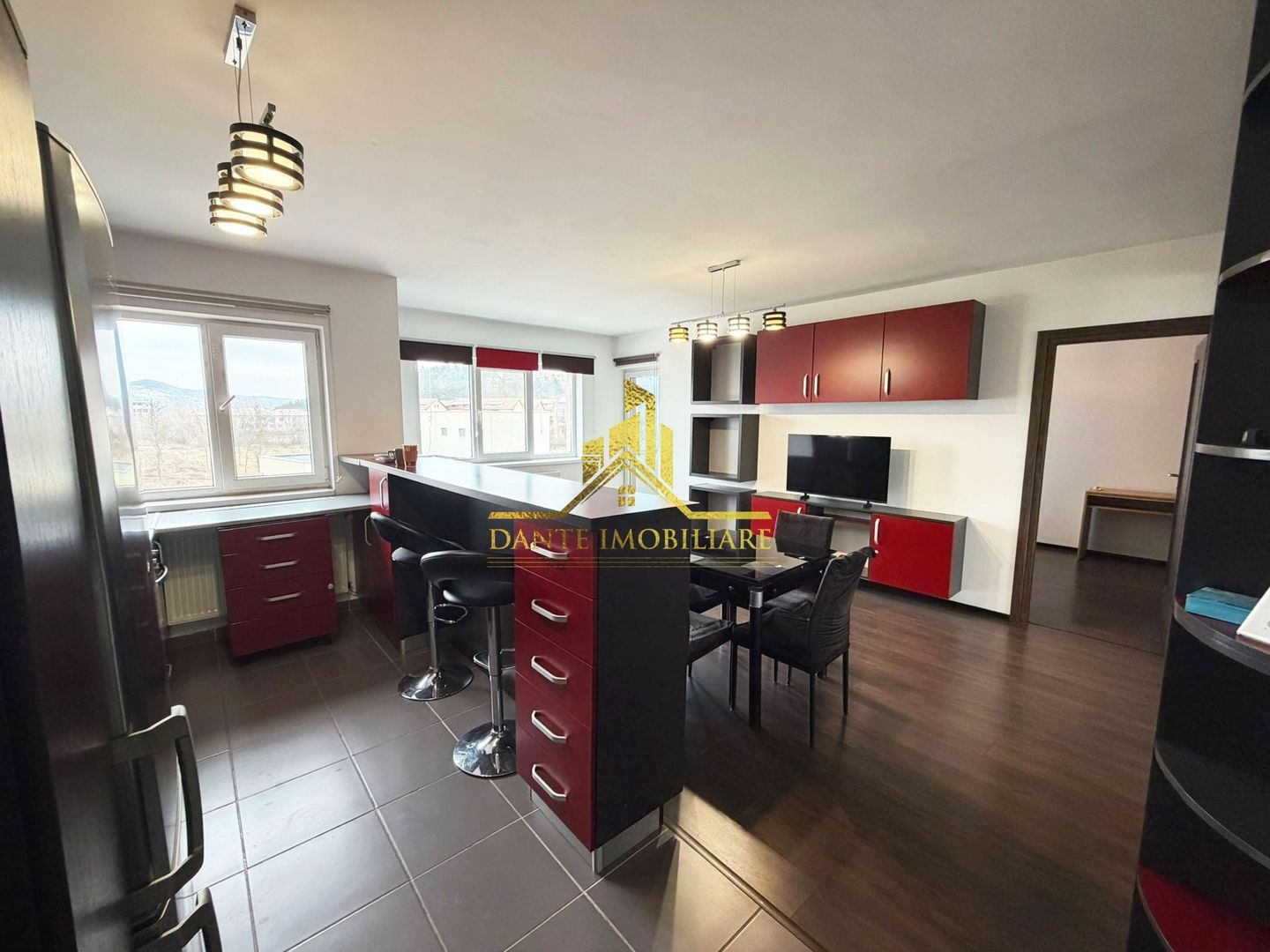 2 camere, spatios, mobilat modern, bloc nou, balcon, zona VIVO - Poză 6