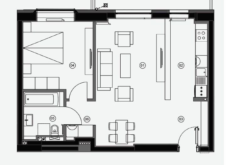 Apartament 2 camere Aviatiei Tower - Schiță 4