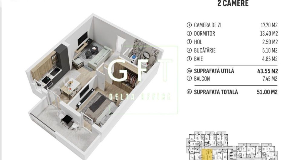 Apartamente noi în Bistrița - 2 camere, zona centura!! - Poză 1