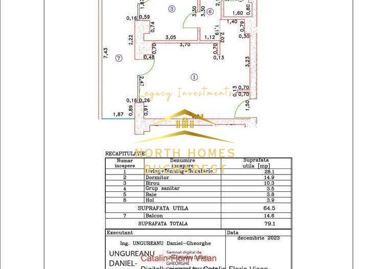 Apartament de vanzare 3 camere-Cortina126 -Pipera-PARCARE - Poză 8